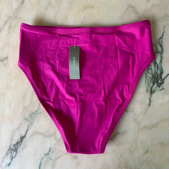 J. Crew Hallie bikini bottom Magenta Pink NWT - Picture 3 of 5